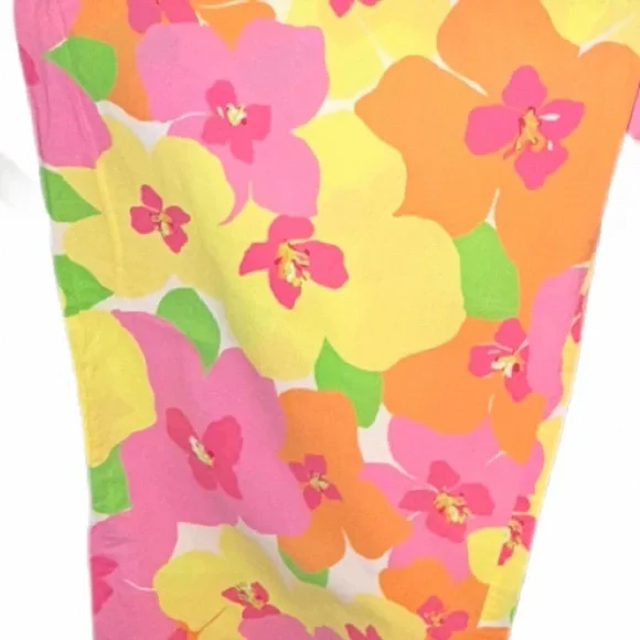 Lilly Pulitzer Womens Floral Lounge Pants- Lg, wide leg GC🩷 Cotton SPRING sale - Picture 10 of 14